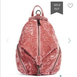 NWT Rebecca Minkoff Medium Julian Velvet Backpack
